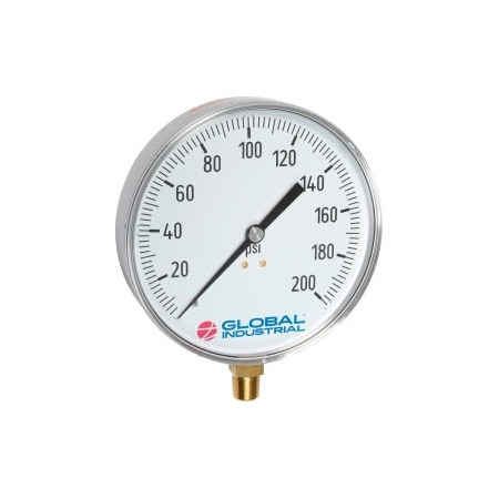 Wika 4-1/2 Contractor Gauge 300 PSI 1/4 NPT LM Stainless Steel 52926333